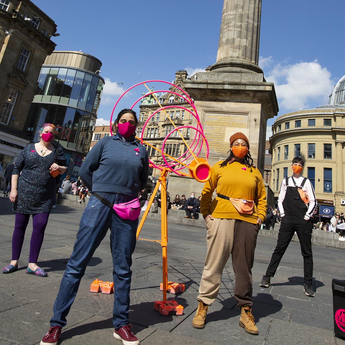 Production image of Milk Presents' Hi Vis 