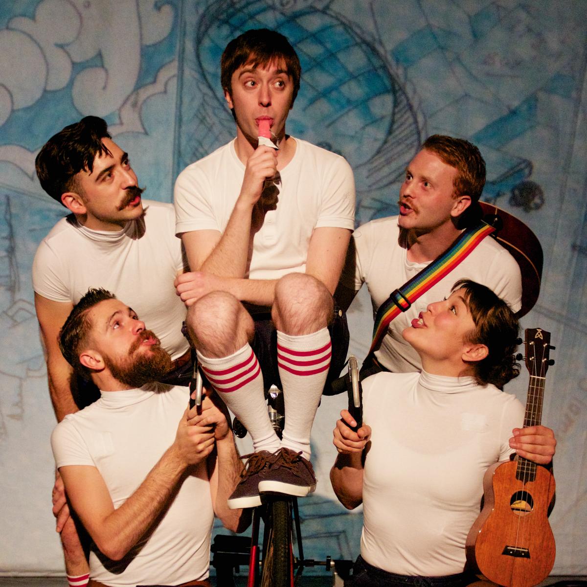 Production image of Milk Presents' A Real Man's Guide to Sainthood 